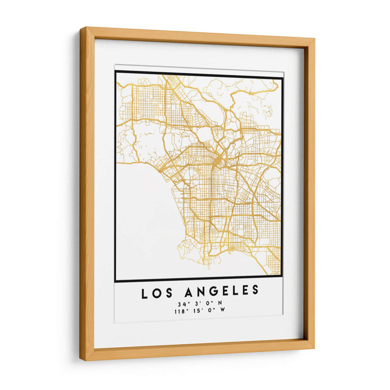 Los Angeles, 1 Mapas 52 - Emiliano Deificus | Cuadro decorativo de Canvas Lab