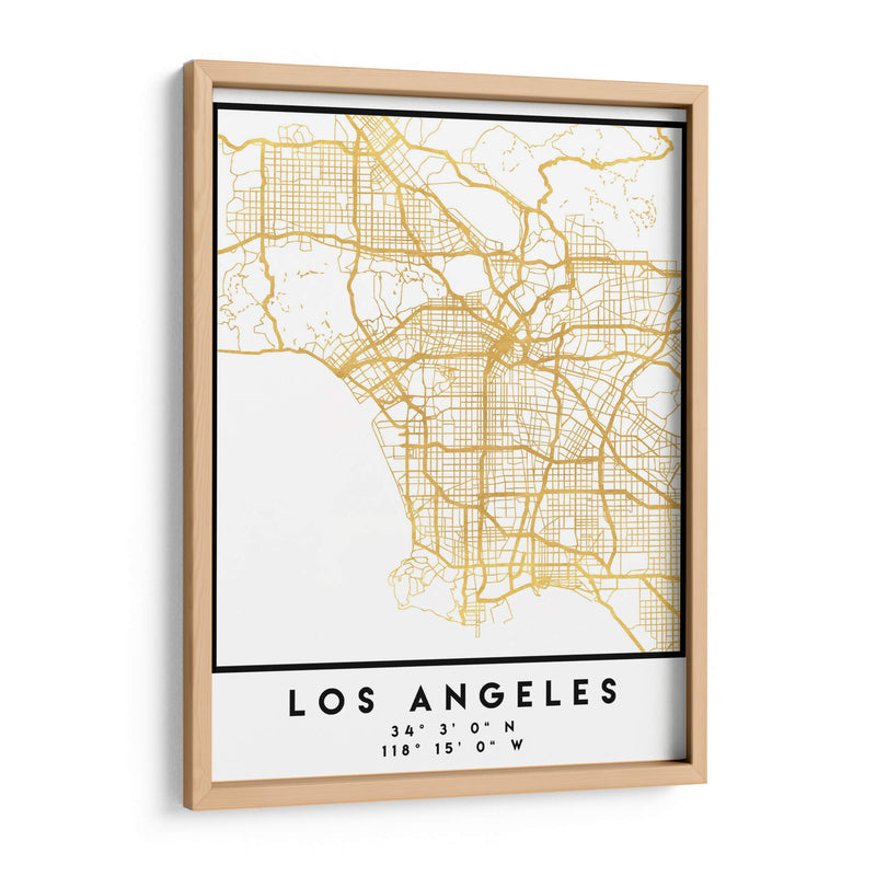 Los Angeles, 1 Mapas 52 - Emiliano Deificus | Cuadro decorativo de Canvas Lab