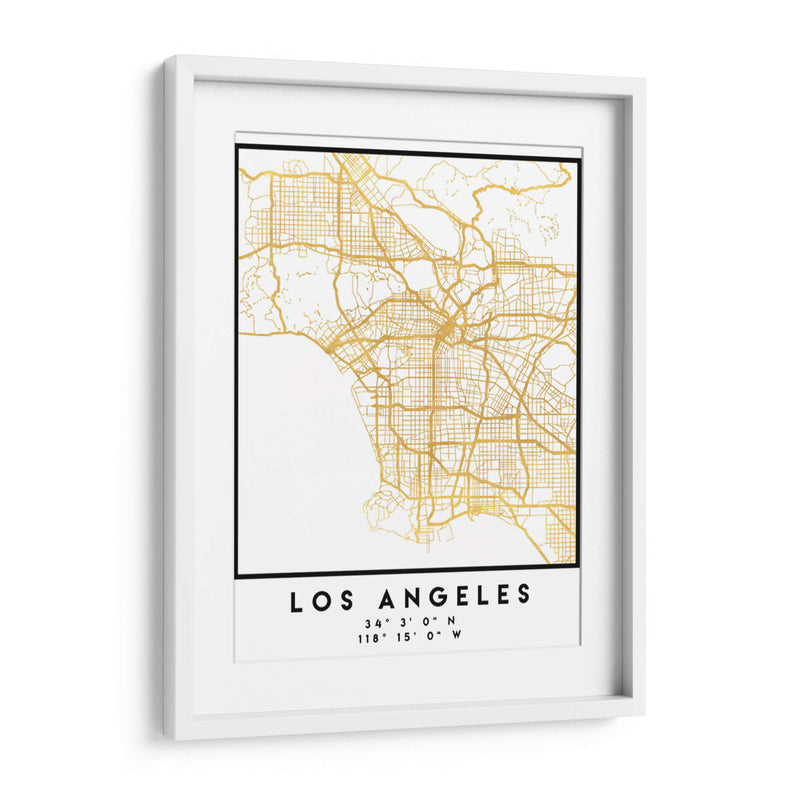 Los Angeles, 1 Mapas 52 - Emiliano Deificus | Cuadro decorativo de Canvas Lab