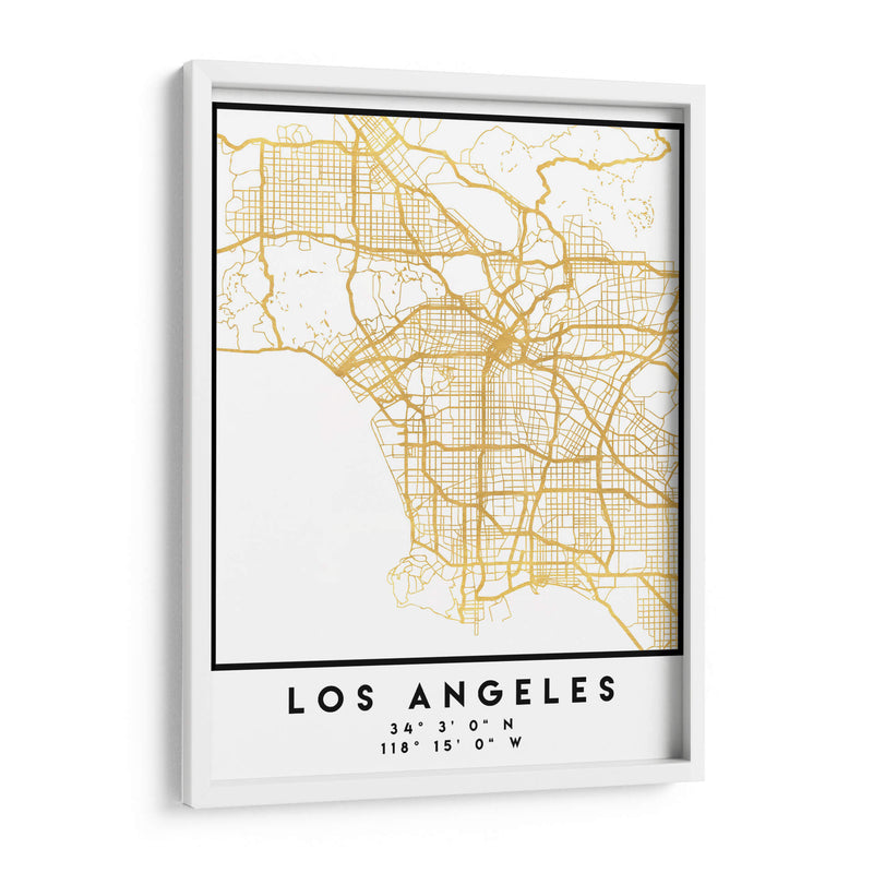 Los Angeles, 1 Mapas 52 - Emiliano Deificus | Cuadro decorativo de Canvas Lab