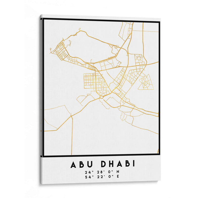 Abu Dhabi, 1 Mapas 48 - Emiliano Deificus | Cuadro decorativo de Canvas Lab