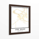 Abu Dhabi, 1 Mapas 48 - Emiliano Deificus | Cuadro decorativo de Canvas Lab
