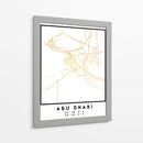 Abu Dhabi, 1 Mapas 48 - Emiliano Deificus | Cuadro decorativo de Canvas Lab