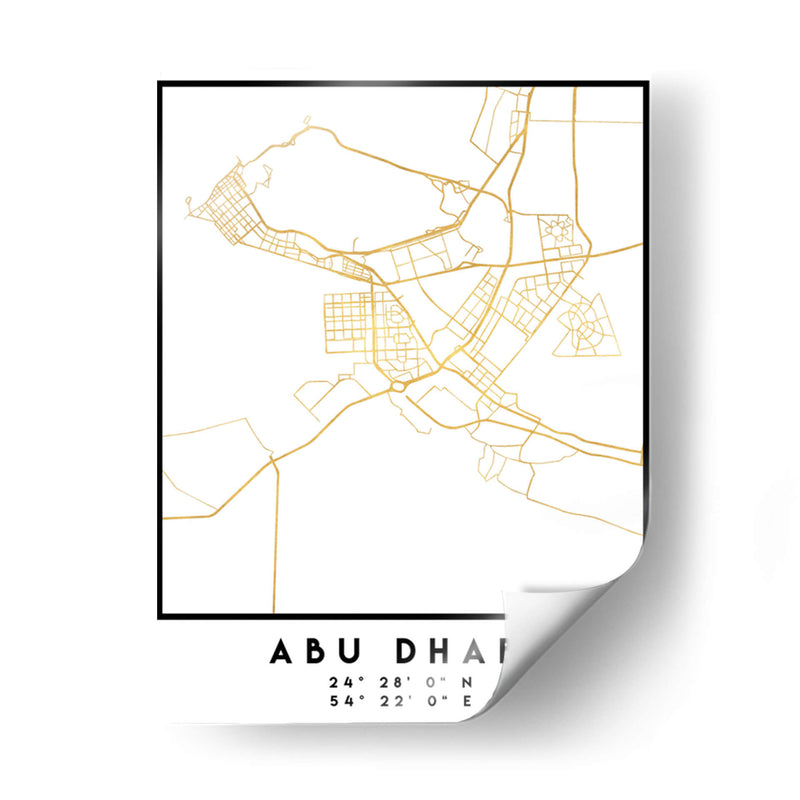 Abu Dhabi, 1 Mapas 48 - Emiliano Deificus | Cuadro decorativo de Canvas Lab