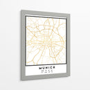 Munich, 1 Mapas 47 - Emiliano Deificus | Cuadro decorativo de Canvas Lab