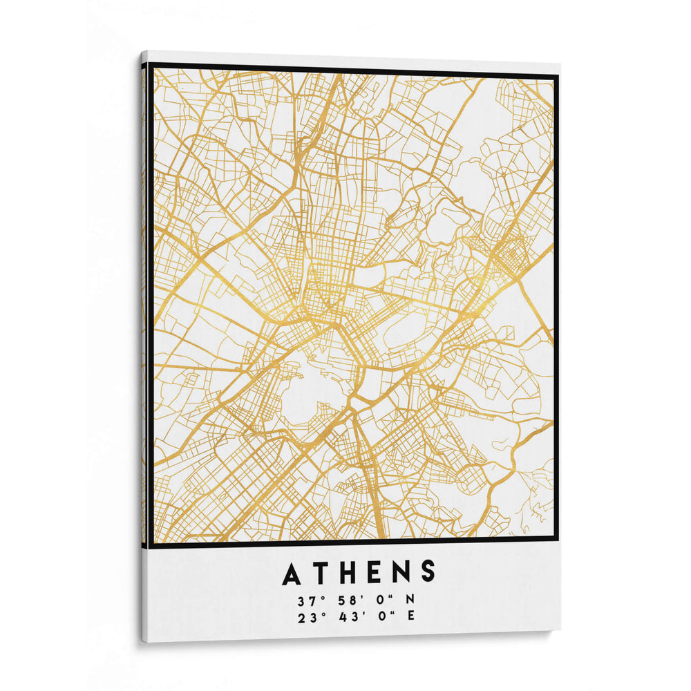 Atenas, 1 Mapas 45 - Emiliano Deificus | Cuadro decorativo de Canvas Lab