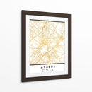 Atenas, 1 Mapas 45 - Emiliano Deificus | Cuadro decorativo de Canvas Lab