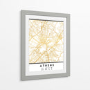 Atenas, 1 Mapas 45 - Emiliano Deificus | Cuadro decorativo de Canvas Lab