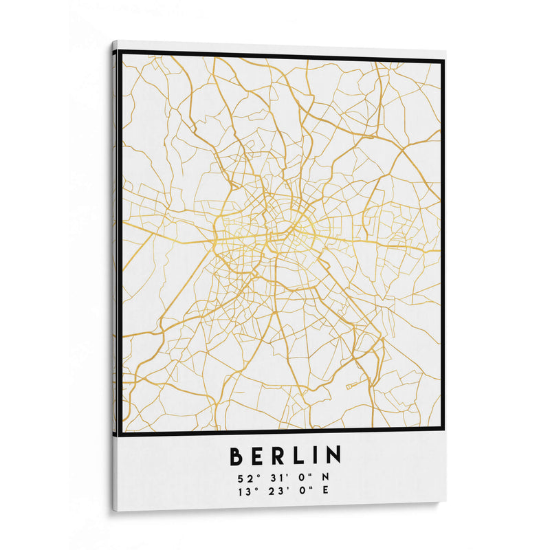 Berlin, 1 Mapas 43 - Emiliano Deificus | Cuadro decorativo de Canvas Lab