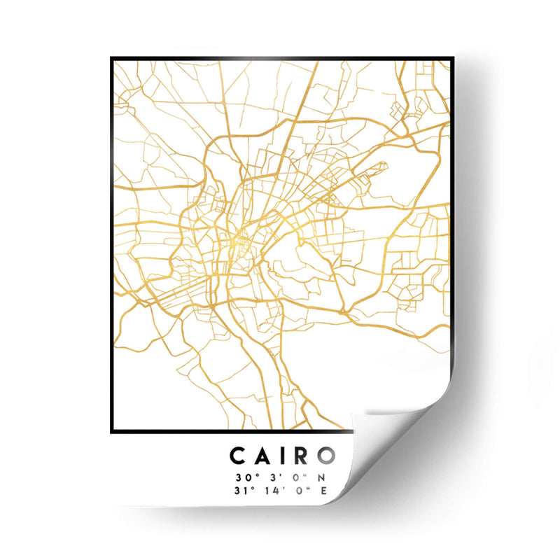 Cairo, 1 Mapas 42 - Emiliano Deificus | Cuadro decorativo de Canvas Lab