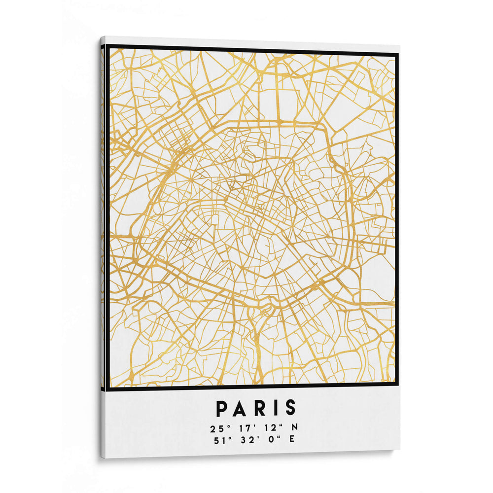 Paris, 1 Mapas 40 - Emiliano Deificus | Cuadro decorativo de Canvas Lab