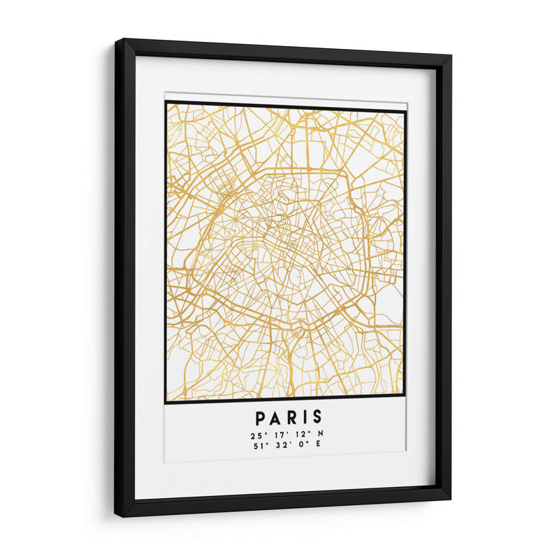 Paris, 1 Mapas 40 - Emiliano Deificus | Cuadro decorativo de Canvas Lab