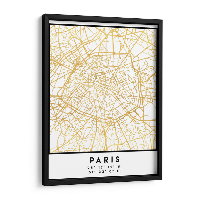 Paris, 1 Mapas 40 - Emiliano Deificus | Cuadro decorativo de Canvas Lab