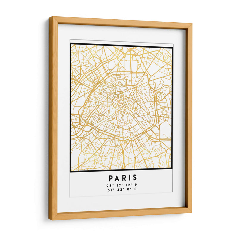 Paris, 1 Mapas 40 - Emiliano Deificus | Cuadro decorativo de Canvas Lab