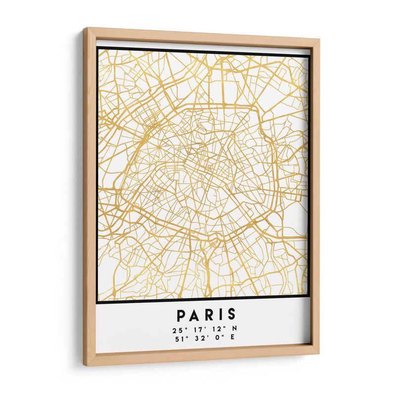 Paris, 1 Mapas 40 - Emiliano Deificus | Cuadro decorativo de Canvas Lab