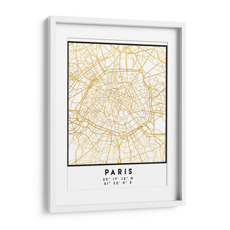 Paris, 1 Mapas 40 - Emiliano Deificus | Cuadro decorativo de Canvas Lab