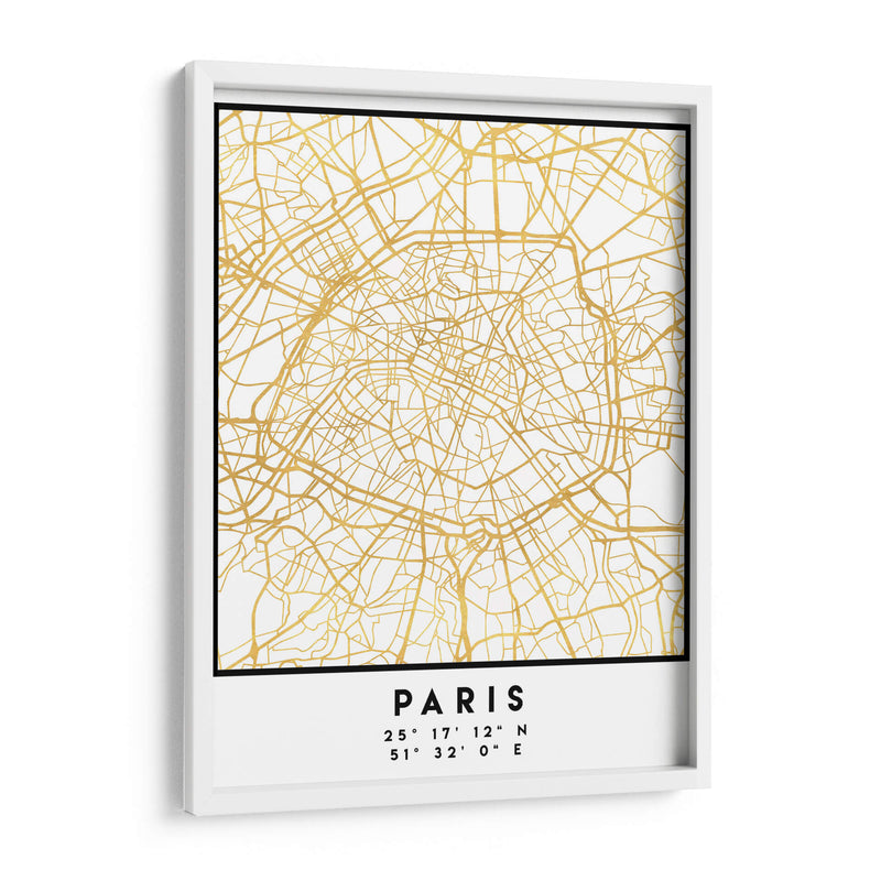 Paris, 1 Mapas 40 - Emiliano Deificus | Cuadro decorativo de Canvas Lab