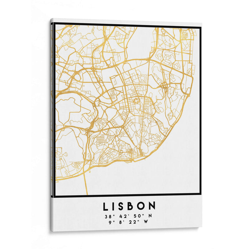 Lisboa, 1 Mapas 38 - Emiliano Deificus | Cuadro decorativo de Canvas Lab