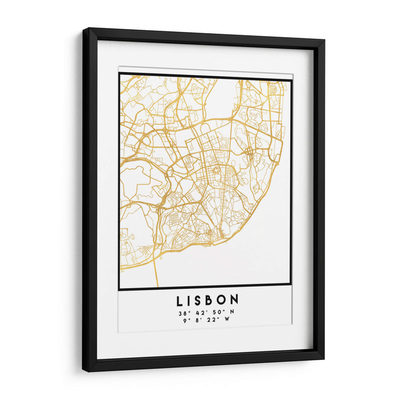 Lisboa, 1 Mapas 38 - Emiliano Deificus | Cuadro decorativo de Canvas Lab