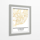 Lisboa, 1 Mapas 38 - Emiliano Deificus | Cuadro decorativo de Canvas Lab