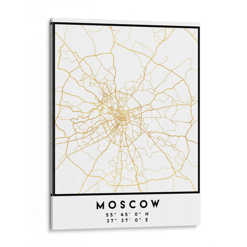 Moscú, 1 Mapas 36 - Emiliano Deificus | Cuadro decorativo de Canvas Lab