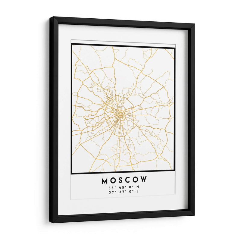 Moscú, 1 Mapas 36 - Emiliano Deificus | Cuadro decorativo de Canvas Lab