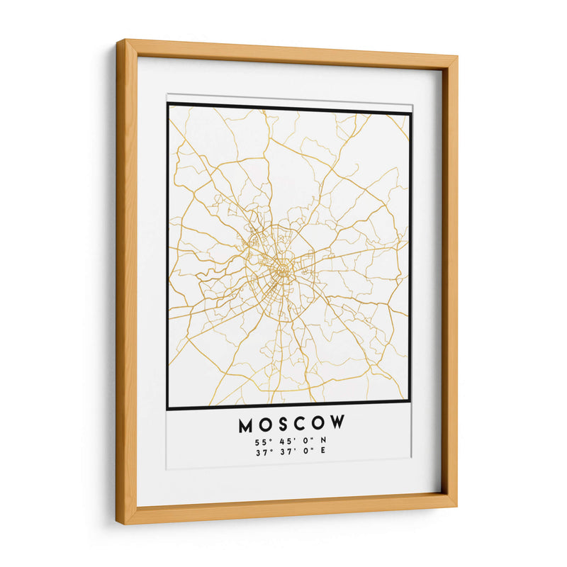 Moscú, 1 Mapas 36 - Emiliano Deificus | Cuadro decorativo de Canvas Lab