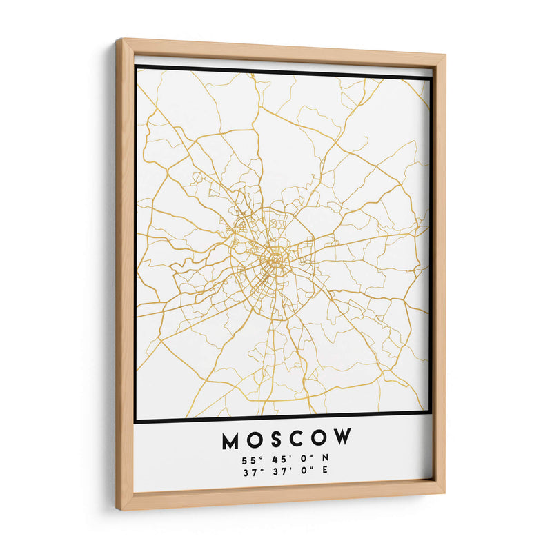 Moscú, 1 Mapas 36 - Emiliano Deificus | Cuadro decorativo de Canvas Lab
