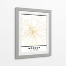 Moscú, 1 Mapas 36 - Emiliano Deificus | Cuadro decorativo de Canvas Lab