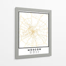 Moscú, 1 Mapas 36 - Emiliano Deificus | Cuadro decorativo de Canvas Lab