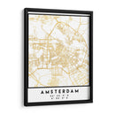Amsterdam, 1 Mapas 35 - Emiliano Deificus | Cuadro decorativo de Canvas Lab