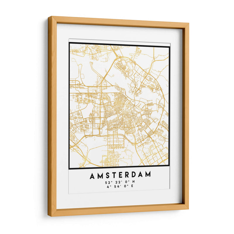 Amsterdam, 1 Mapas 35 - Emiliano Deificus | Cuadro decorativo de Canvas Lab