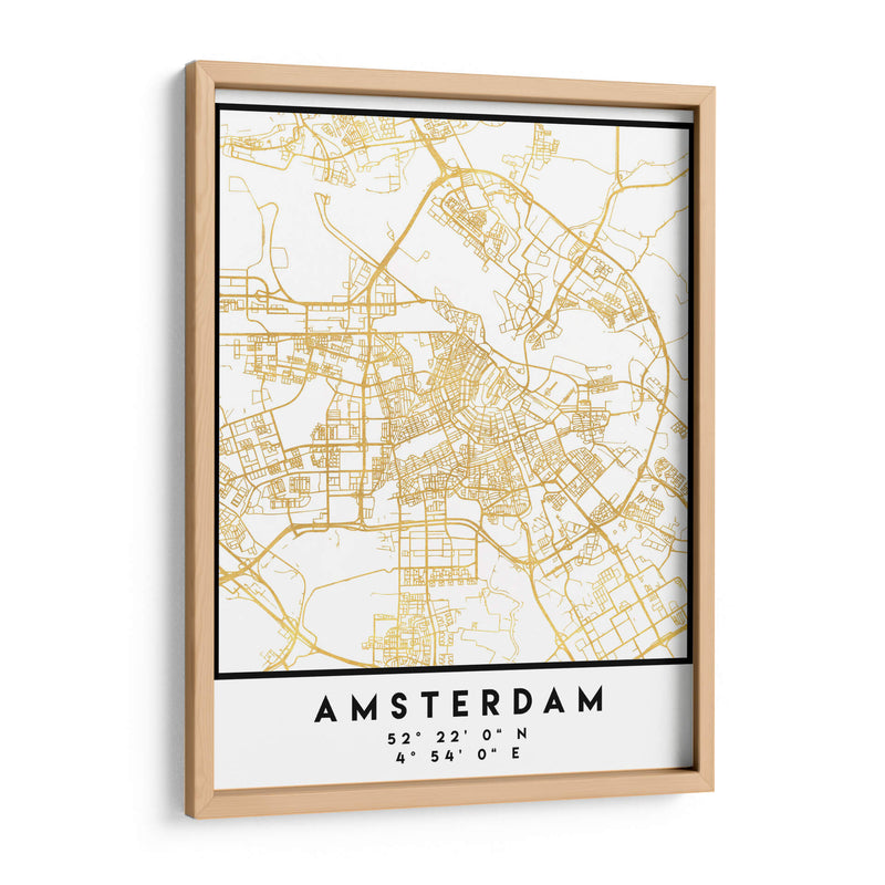 Amsterdam, 1 Mapas 35 - Emiliano Deificus | Cuadro decorativo de Canvas Lab