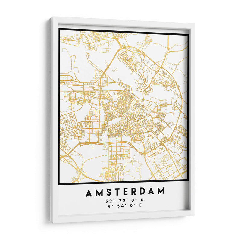 Amsterdam, 1 Mapas 35 - Emiliano Deificus | Cuadro decorativo de Canvas Lab
