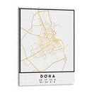 Doha, 1 Mapas 32 - Emiliano Deificus | Cuadro decorativo de Canvas Lab