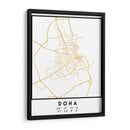 Doha, 1 Mapas 32 - Emiliano Deificus | Cuadro decorativo de Canvas Lab