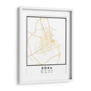 Doha, 1 Mapas 32 - Emiliano Deificus | Cuadro decorativo de Canvas Lab
