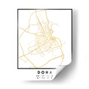 Doha, 1 Mapas 32 - Emiliano Deificus | Cuadro decorativo de Canvas Lab