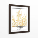 Sydney, 1 mapas 30 - Emiliano Deificus | Cuadro decorativo de Canvas Lab