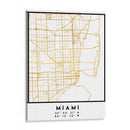 Miami, 1 mapas 25 - Emiliano Deificus | Cuadro decorativo de Canvas Lab