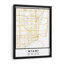 Miami, 1 mapas 25 - Emiliano Deificus | Cuadro decorativo de Canvas Lab