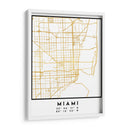 Miami, 1 mapas 25 - Emiliano Deificus | Cuadro decorativo de Canvas Lab