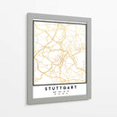 Stuttgart, 1 Mapas 22 - Emiliano Deificus | Cuadro decorativo de Canvas Lab