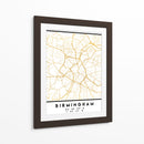 Birmingham, 1 Mapas 20 - Emiliano Deificus | Cuadro decorativo de Canvas Lab