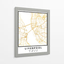 Liverpool, 1 Mapas 18 - Emiliano Deificus | Cuadro decorativo de Canvas Lab