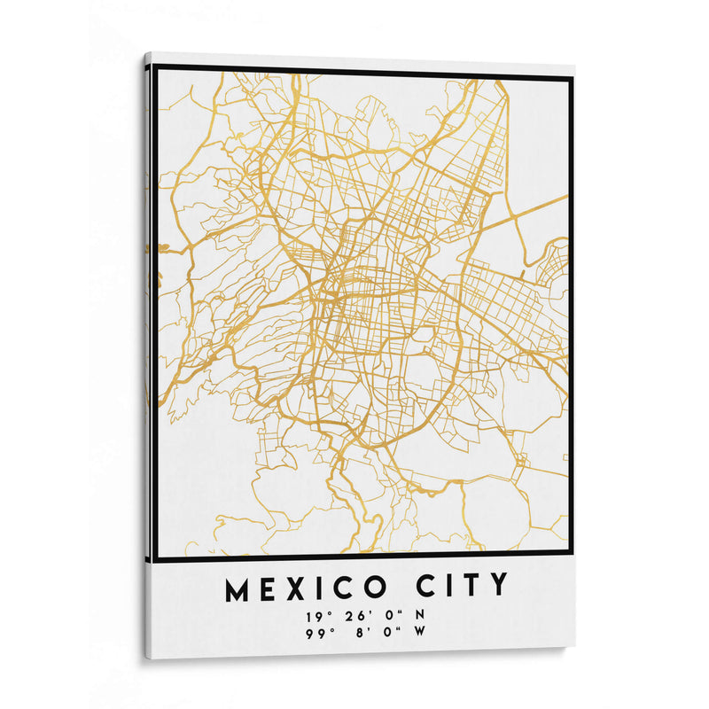Ciudad de Mexico, 1 Mapas 17 - Emiliano Deificus | Cuadro decorativo de Canvas Lab