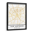 San Antonio, 1 Mapas 14 - Emiliano Deificus | Cuadro decorativo de Canvas Lab