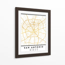 San Antonio, 1 Mapas 14 - Emiliano Deificus | Cuadro decorativo de Canvas Lab