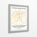 San Antonio, 1 Mapas 14 - Emiliano Deificus | Cuadro decorativo de Canvas Lab