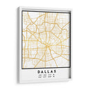 Dallas, 1 Mapas 13 - Emiliano Deificus | Cuadro decorativo de Canvas Lab